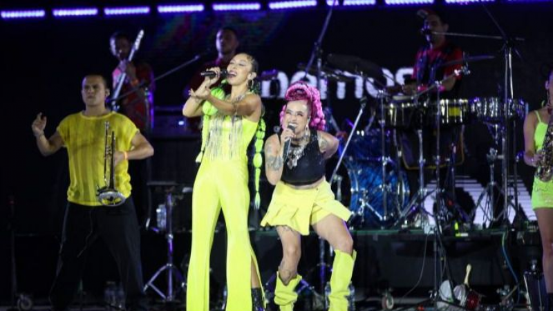 A toda cumbia y baile con La Delio Valdez finalizó la Vendimia 2024